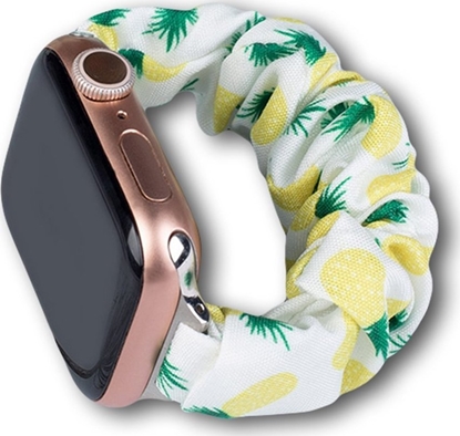 Picture of Hurtel Materiaowa opaska do Watch 7 / 6 / 5 / 4 / 3 / 2 / SE (45 / 44 / 42mm) pasek bransoleta bransoletka na gumce ananas