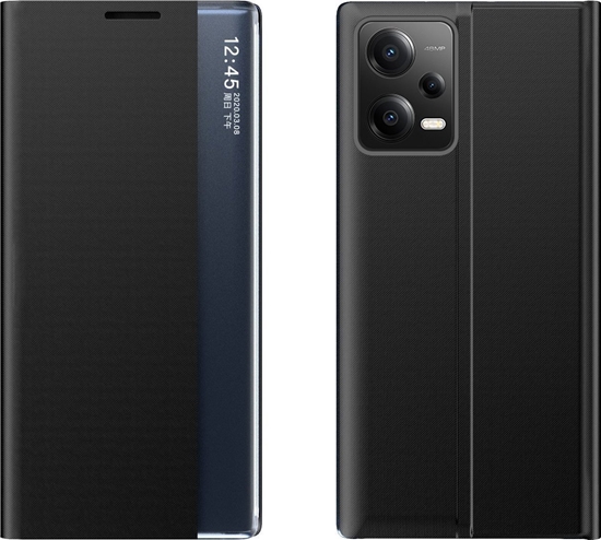 Picture of Hurtel New Sleep Case etui do Xiaomi Redmi Note 12 Pro+ pokrowiec z klapk podstawka czarne