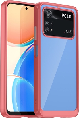 Attēls no Hurtel OUTER SPACE CASE ETUI DO XIAOMI POCO M4 PRO POKROWIEC Z ELASTYCZN RAMK CZERWONE