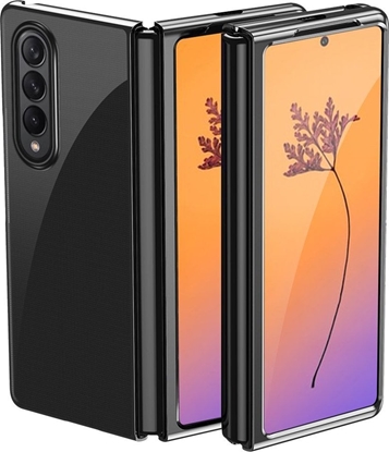 Attēls no Hurtel Plating Case etui Samsung Galaxy Z Fold 4 pokrowiec z metaliczn ramk czarne