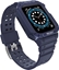 Изображение Hurtel - Protect Strap Band for Apple Watch 42/44/45mm Armored Case Strap - Blue