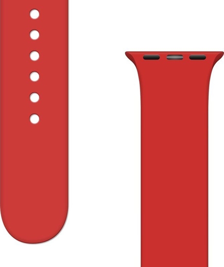 Изображение Hurtel Silicone Strap APS silikonowa opaska do Watch Ultra / 8 / 7 / 6 / 5 / 4 / 3 / 2 / SE (45 / 44 / 42mm) pasek bransoleta do zegarka czerwony