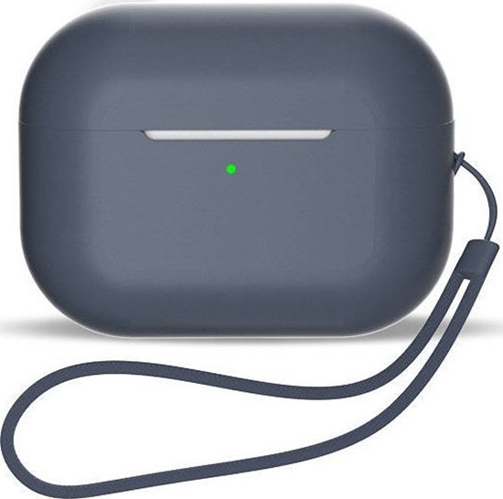 Picture of Hurtel Silikonowe etui do AirPods 3 + pasek na nadgarstek smycz - niebieskie