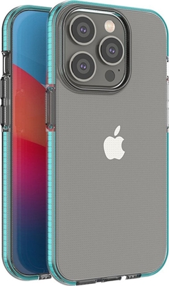 Attēls no Hurtel Spring Case etui iPhone 14 Pro silikonowy pokrowiec z ramk jasnoniebieskie