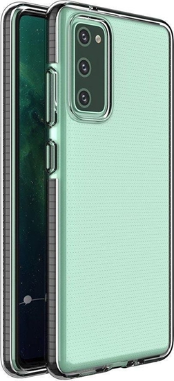 Picture of Hurtel Spring Case pokrowiec elowe etui z kolorow ramk do Samsung Galaxy A72 4G czarny