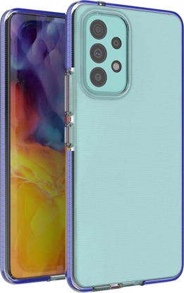 Attēls no Hurtel Spring Case pokrowiec elowe etui z kolorow ramk do Samsung Galaxy A73 ciemnoniebieski