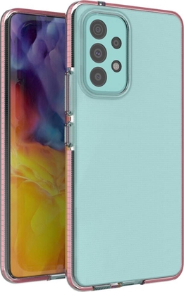 Attēls no Hurtel Spring Case pokrowiec elowe etui z kolorow ramk do Samsung Galaxy A73 jasnoróowy