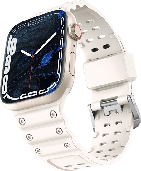 Picture of Hurtel Strap Triple Protection pasek Apple Watch SE, 8, 7, 6, 5, 4, 3, 2, 1 (41, 40, 38 mm) opaska bransoleta beowy