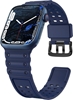 Изображение Hurtel Strap Triple Protection pasek Apple Watch SE, 8, 7, 6, 5, 4, 3, 2, 1 (41, 40, 38 mm) opaska bransoleta granatowy