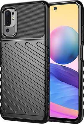 Attēls no Hurtel Thunder Case elastyczne pancerne etui pokrowiec Xiaomi Redmi Note 10 5G / Poco M3 Pro czarny