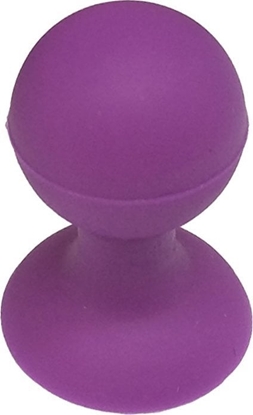 Изображение Hurtel Uchwyt silikonowy do telefonu z przyssawk z okrga gówka fioletowy Uchwyt silikonowy do telefonu z przyssawk z okrga gówka fioletowy