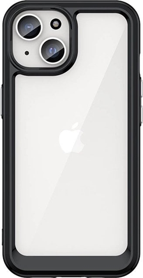 Picture of Hurtel Wzmocnione etui z elastyczn ramk do iPhone 15 Plus Outer Space - czarne