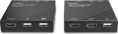 Attēls no I/O EXTENDER HDMI&USB 120M/CAT6 39381 LINDY