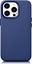Picture of iCarer iCarer Case Leather pokrowiec etui z naturalnej skóry do iPhone 14 Pro Max niebieski (WMI14220708-BU) (kompatybilne z MagSafe)