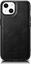 Изображение iCarer iCarer Leather Oil Wax etui pokryte naturaln skór do iPhone 14 Plus (kompatybilne z MagSafe) czarny (WMI14220719-BK)