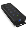 Изображение ICY BOX IB-HUB1703-QC3 USB 3.2 Gen 1 (3.1 Gen 1) Type-B 5000 Mbit/s Black