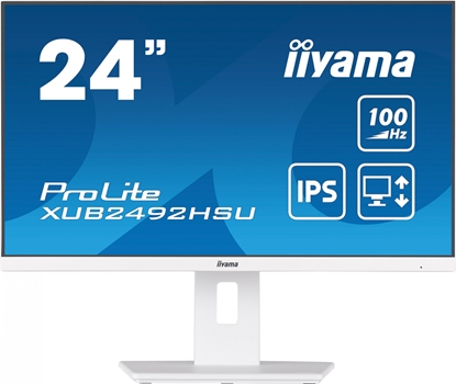 Attēls no iiyama ProLite XUB2492HSU-W6 Monitor 24'' IPS, FHD 1920x1080, 0.4 ms, 250 cd/m2, 100 Hz, White