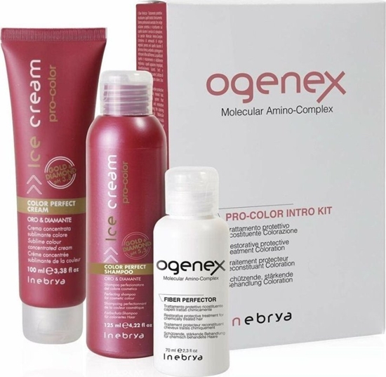 Изображение Inebrya Inebrya Ogenex Pro-Color Intro kit Ogenex 70ml + Color Perfect Sh. 125 ml + Color Perfect Cream 100 ml