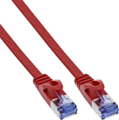 Picture of InLine Flat Patch kabel, U/FTP, Cat.6A, czerwony, 2m