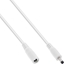 Изображение InLine InLine® DC extension cable, DC plug male/female 4.0x1.7mm, white, 0,5m
