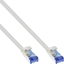 Изображение InLine InLine® Flat patch cable, U/FTP, Cat.6A, TPE halogen free, white, 7,5m