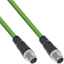 Изображение InLine InLine® Industrial network cable, M12 8-pin X-coded male/male, Cat.6A PUR 1m