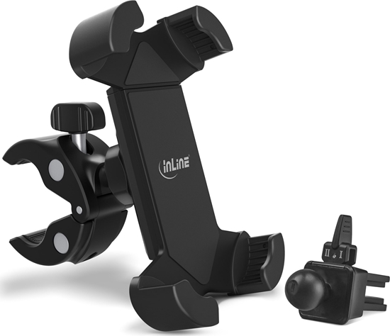 Picture of InLine InLine® One Click Easy 3 Drive & Ride Set with universal clamp and ventilation grille clip