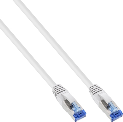 Picture of InLine InLine® Patch Cable S/FTP PiMF Cat.6A halogen free 500MHz white 0.25m