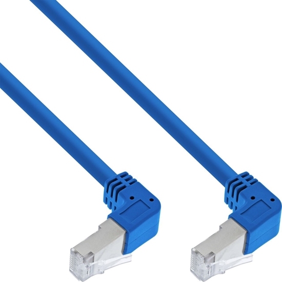Picture of InLine InLine® Patch cable two side down angled, S/FTP, Cat.6, 250MHz, PVC, 1.50m