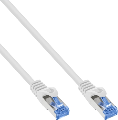 Picture of InLine InLine® Patch cable, Cat.6A, S/FTP, TPE flexible, white, 10m
