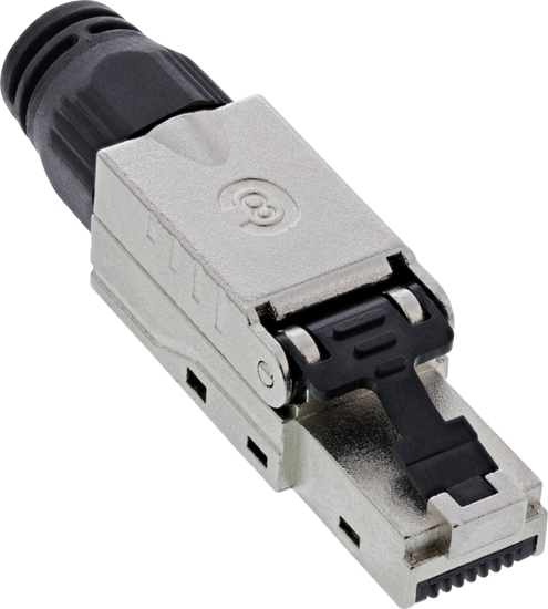 Picture of InLine InLine® RJ45 plug Cat.8.1 2000MHz, field-installable, shielded, with screw cap