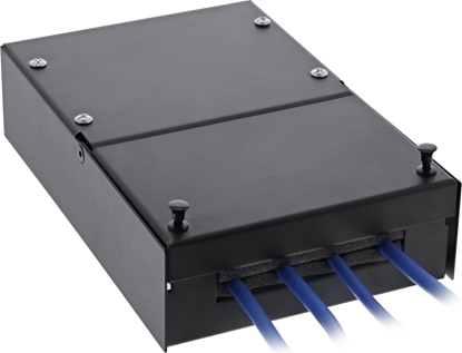 Изображение InLine InLine® Surface Mount Box for keystone 4x RJ45, black