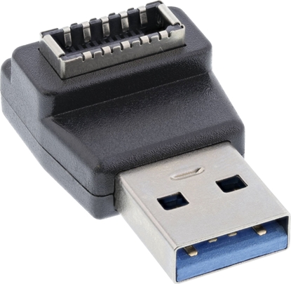 Picture of InLine InLine® USB 3.2 adapter, USB-A male to internal USB-E front panel socket