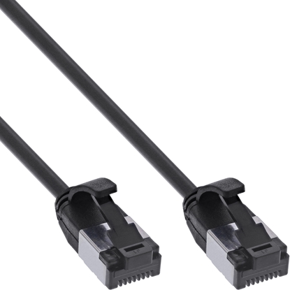 Picture of InLine® Patchkabel slim, U/FTP, Cat.8.1, TPE halogenfrei, schwarz, 1,5m