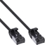Attēls no InLine® Patchkabel slim, U/FTP, Cat.8.1, TPE halogenfrei, schwarz, 1,5m