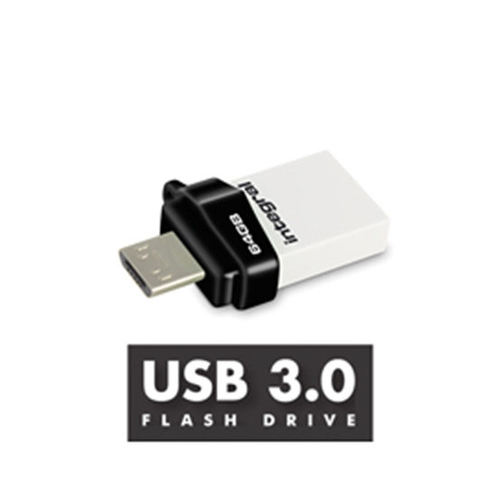 Picture of Integral MICRO FUSION USB 3.0 OTG USB flash drive 16 GB USB Type-A / Micro-USB 3.2 Gen 1 (3.1 Gen 1) White