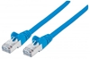 Picture of Intellinet Network Patch Cable, Cat6A, 3m, Blue, Copper, S/FTP, LSOH / LSZH, PVC, RJ45, Gold Plated Contacts, Snagless, Booted, Lifetime Warranty, Polybag
