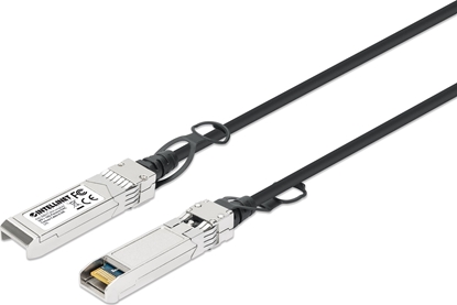 Attēls no Intellinet Network Solutions INTELLINET SFP+ 10G Passives DAC Twinax-Kabel SFP+ auf SFP+ 0,5 m MSA-konform Direct Attach Copper AWG 30 schwarz