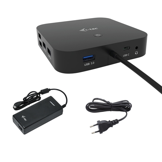 Picture of i-tec USB-C HDMI DP Docking Station with Power Delivery 100 W + Universal Charger 100 W