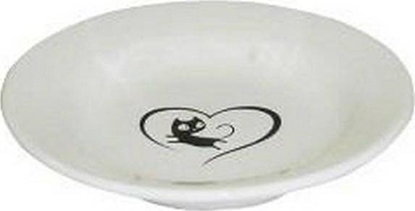 Picture of Yarro International YARRO MISKA CER DLA KOTA Z SERDUSZKIEM BIAA 15,5 x 3 CM