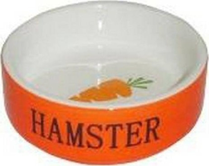 Attēls no Yarro International YARRO MISKA CER. DLA CHOMIKA/MYSZKI POMARACZOWA 8,5 x 3 CM