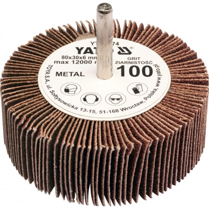 Attēls no Yato ciernica listkowa trzpieniowa P120 80 x 30 x 6mm YT-83375