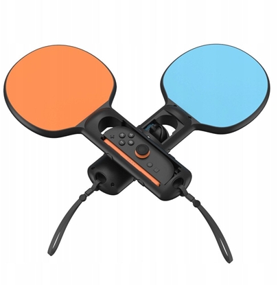 Изображение YAXO Uchwyt do Joy-Con TENNIS SET do NS/NS2 Inferno Orange&Hydro Blue