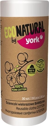 Attēls no York ciereczki Wielorazowe Baweniane 30 sztuk EcoNatural uniwersalny