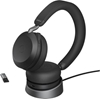 Picture of Jabra Evolve2 75 UC Link 390c Wireless Headset, Bluetooth, USB-C, Charging Stand, Black
