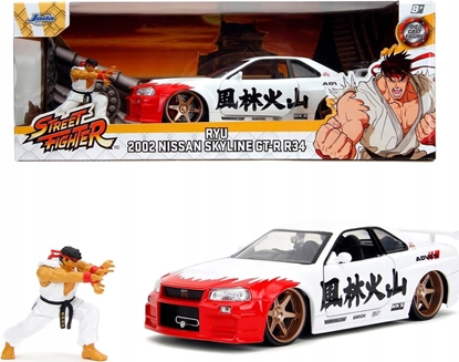 Изображение Jada Street Fighter Ryu 1:24 Nissan Skyline GTR     253255071