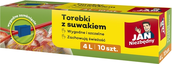 Picture of JAN NIEZBDNY Torebki z suwakiem 4L - 10 sztuk