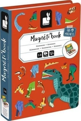 Изображение Janod Magnetyczna ukadanka Dinozaury Magnetibook, Janod