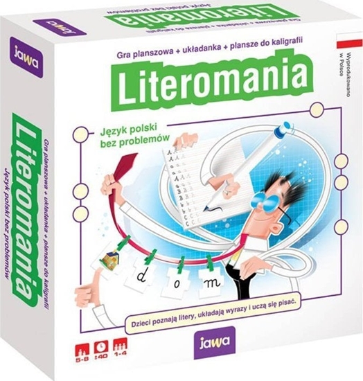 Изображение Jawa Edukacyjna gra planszowa Literomania JAWA GR0557