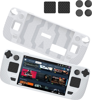 Picture of JYS Futera Pokrowiec Etui + Osony Gumki Na Przyciski Do Steam Deck / Biay / Jys-sd011